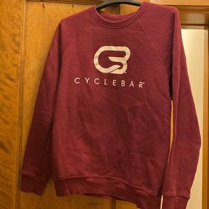 L CycleBar Maroon Crew Neck